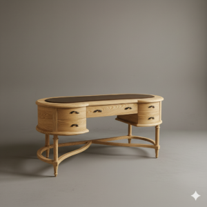 Alternative view of Rustik Oval Çalışma Masası