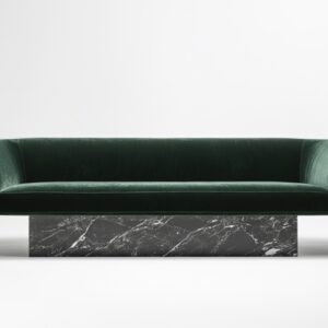 Alternative view of Velour Stone Sofa l