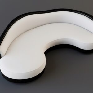 Alternative view of Noir Flow Curved Sofa