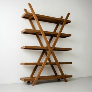Alternative view of Crossline Sculptural Bookcase