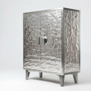 Hammered Bar Cabinet